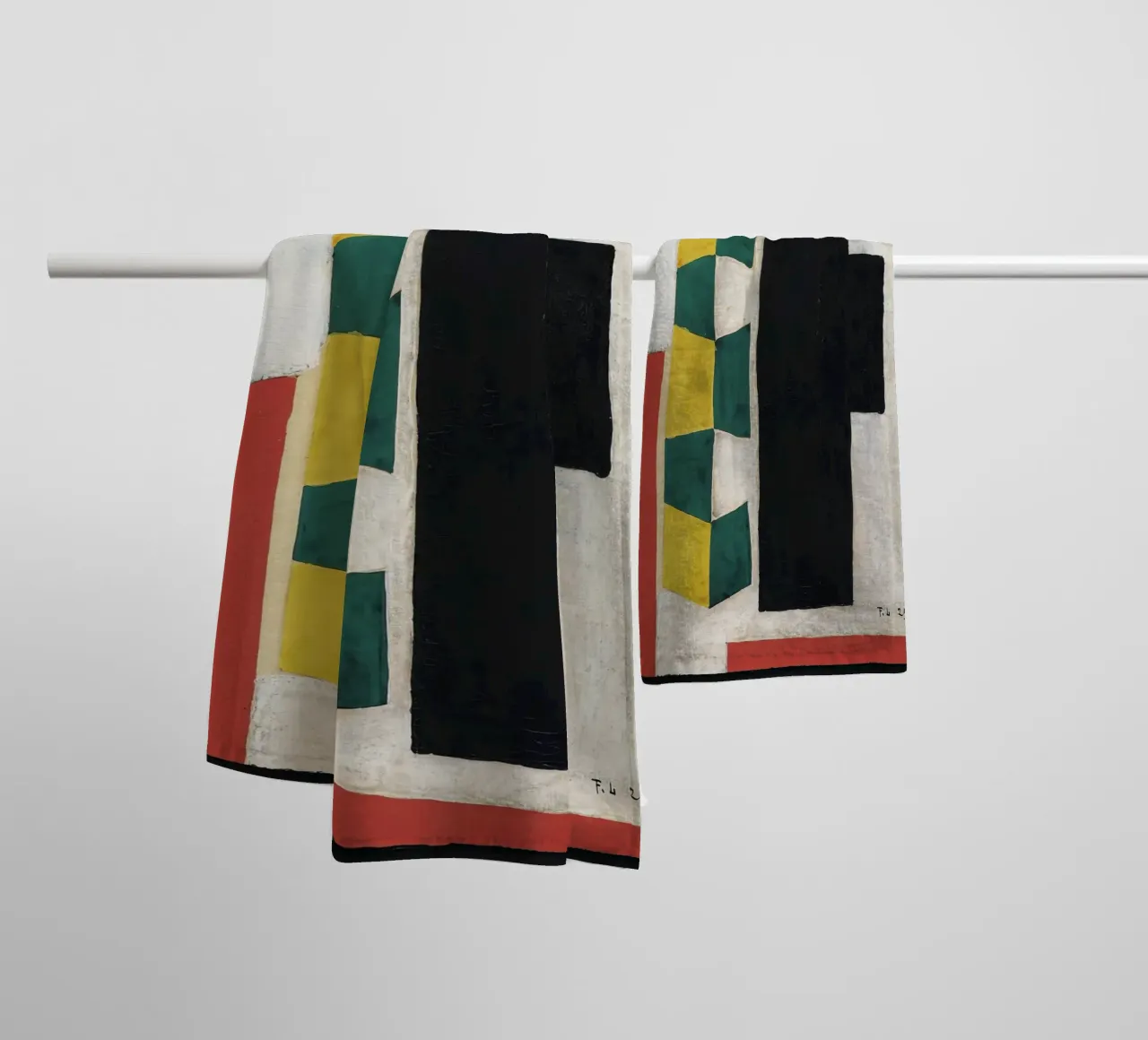 Léger's "Mural Composition" - Cubist Abstract & Modernist De towel by NorwesClub