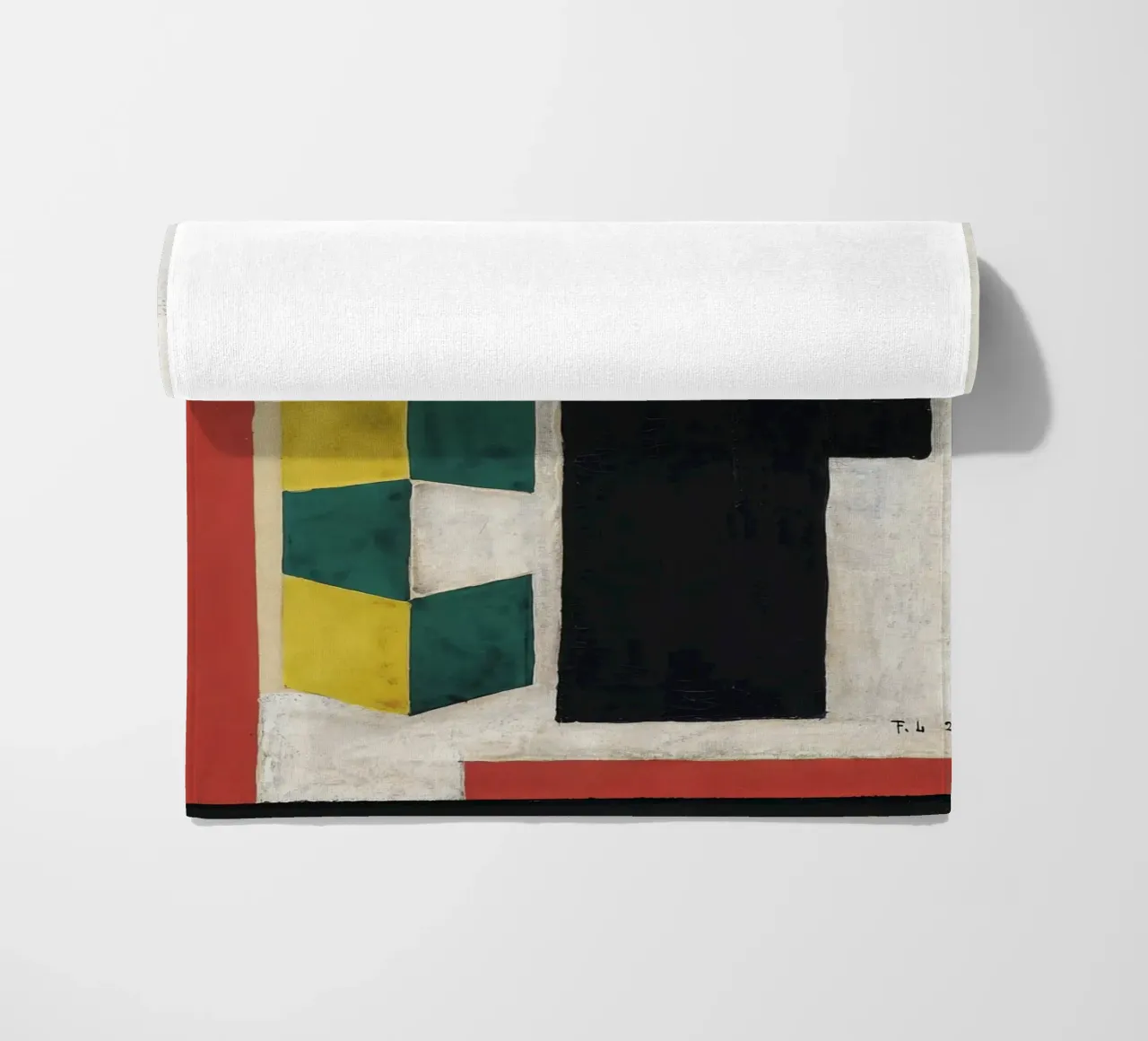 Léger's "Mural Composition" - Cubist Abstract & Modernist De beach towel by NorwesClub