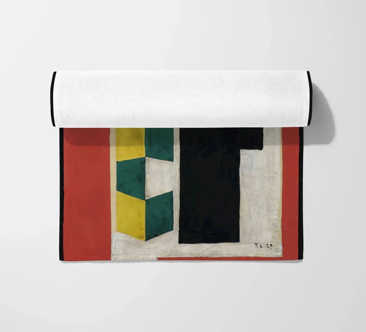 Léger's "Mural Composition" - Cubist Abstract & Modernist De beach towel by NorwesClub