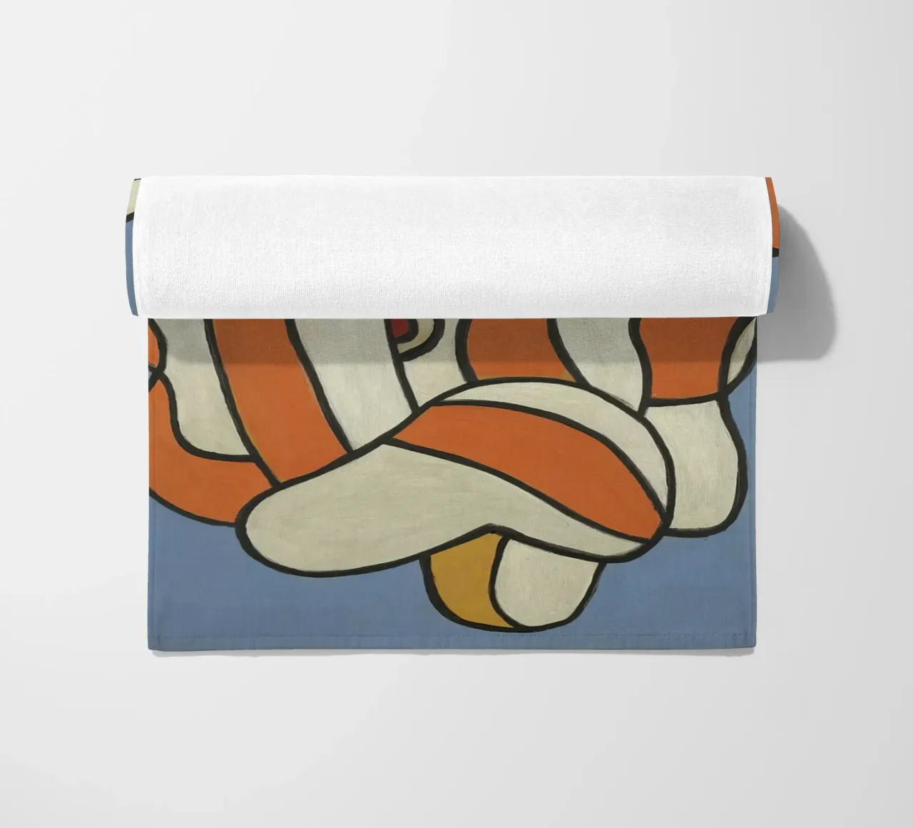 Léger's "Composition on Blue" - Cubist Abstract & Modernist beach towel by NorwesClub