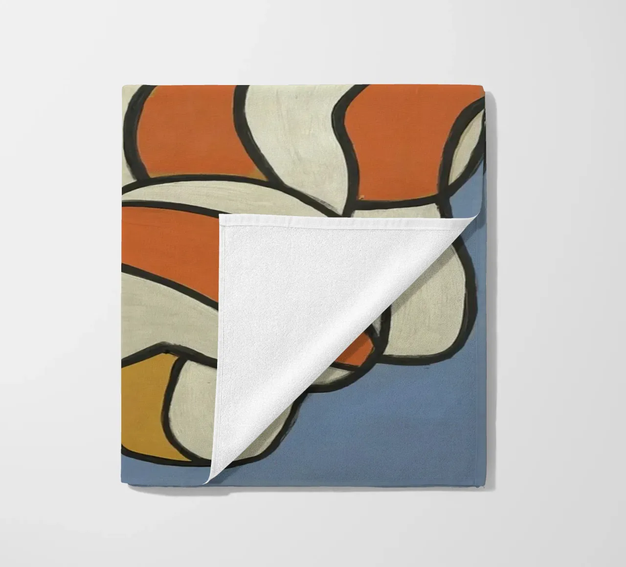 Léger's "Composition on Blue" - Cubist Abstract & Modernist beach towel by NorwesClub