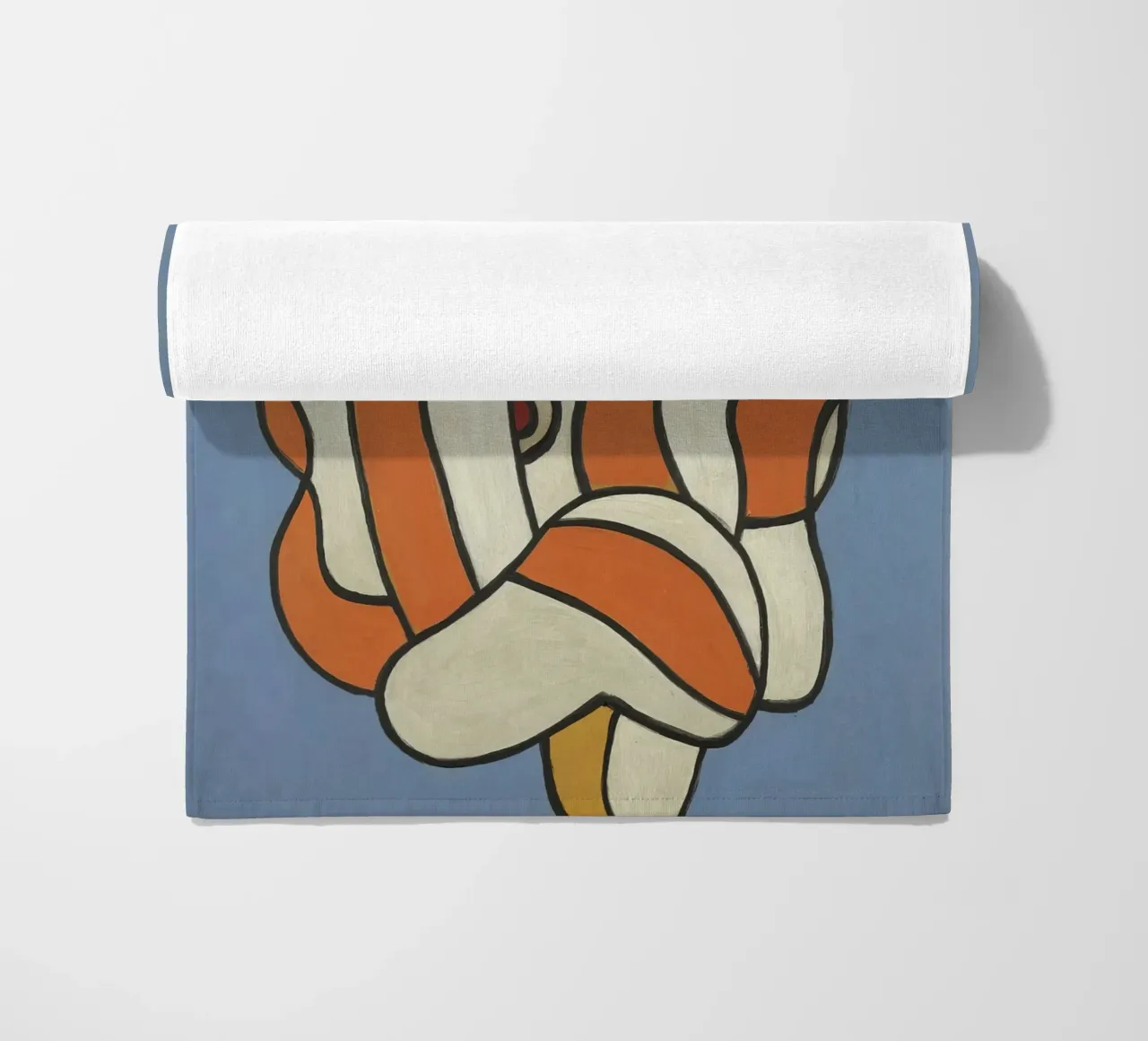 Léger's "Composition on Blue" - Cubist Abstract & Modernist beach towel by NorwesClub