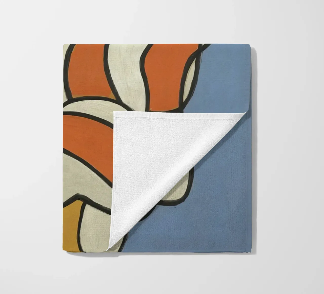 Léger's "Composition on Blue" - Cubist Abstract & Modernist beach towel by NorwesClub