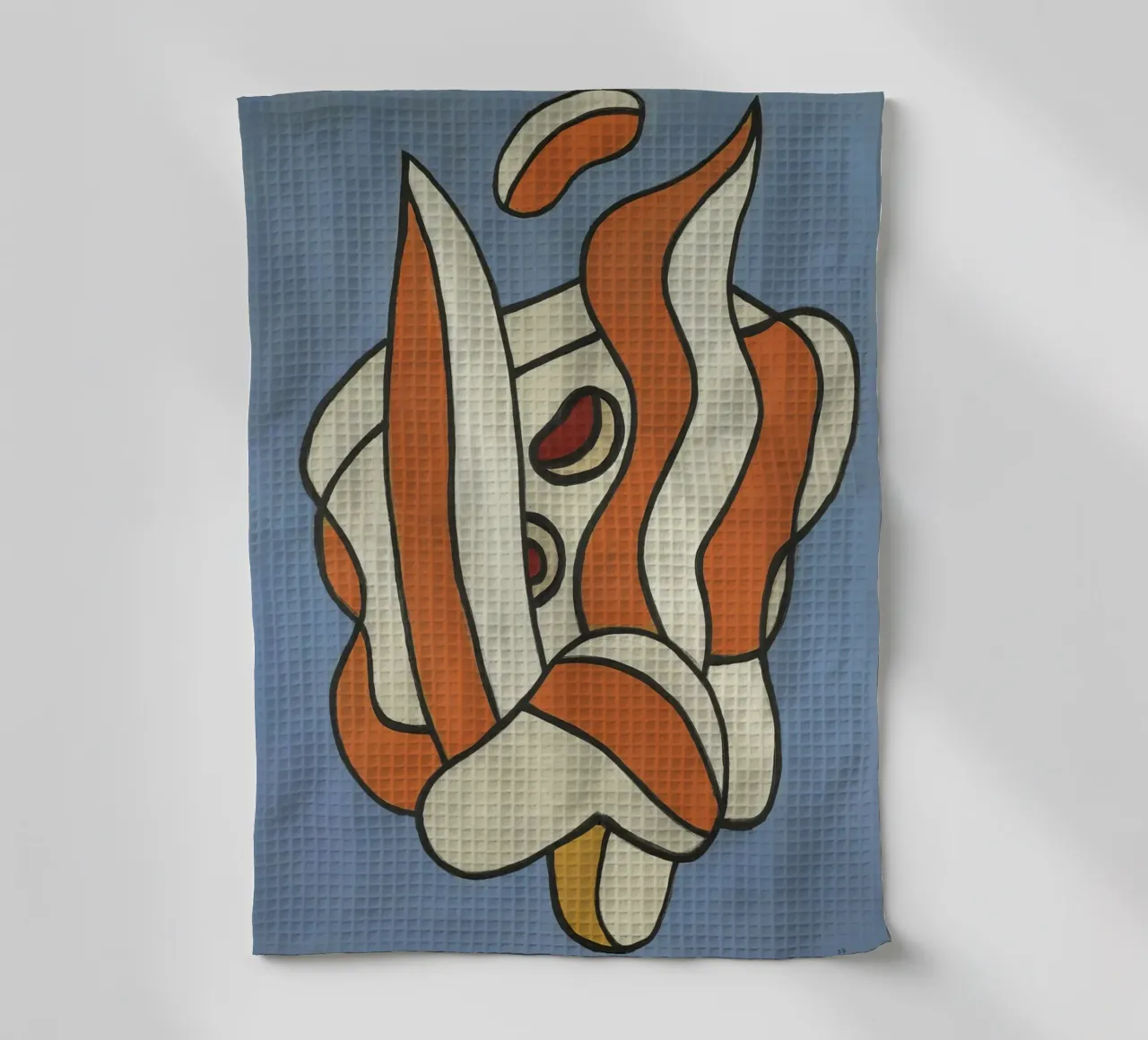 Léger's "Composition on Blue" - Cubist Abstract & Modernist tea towel by NorwesClub