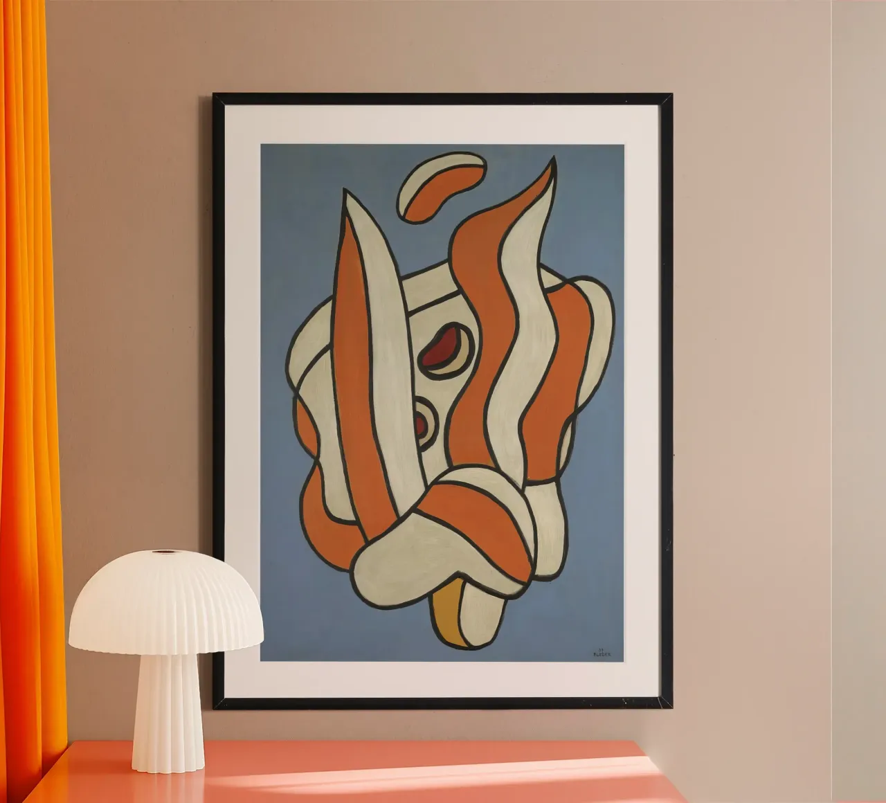 Léger's "Composition on Blue" - Cubist Abstract & Modernist hahnemühle by NorwesClub