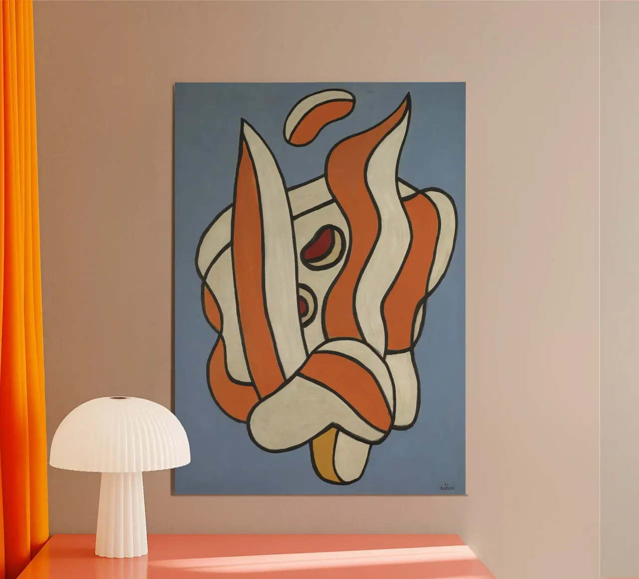 Léger's "Composition on Blue" - Cubist Abstract & Modernist hahnemühle by NorwesClub