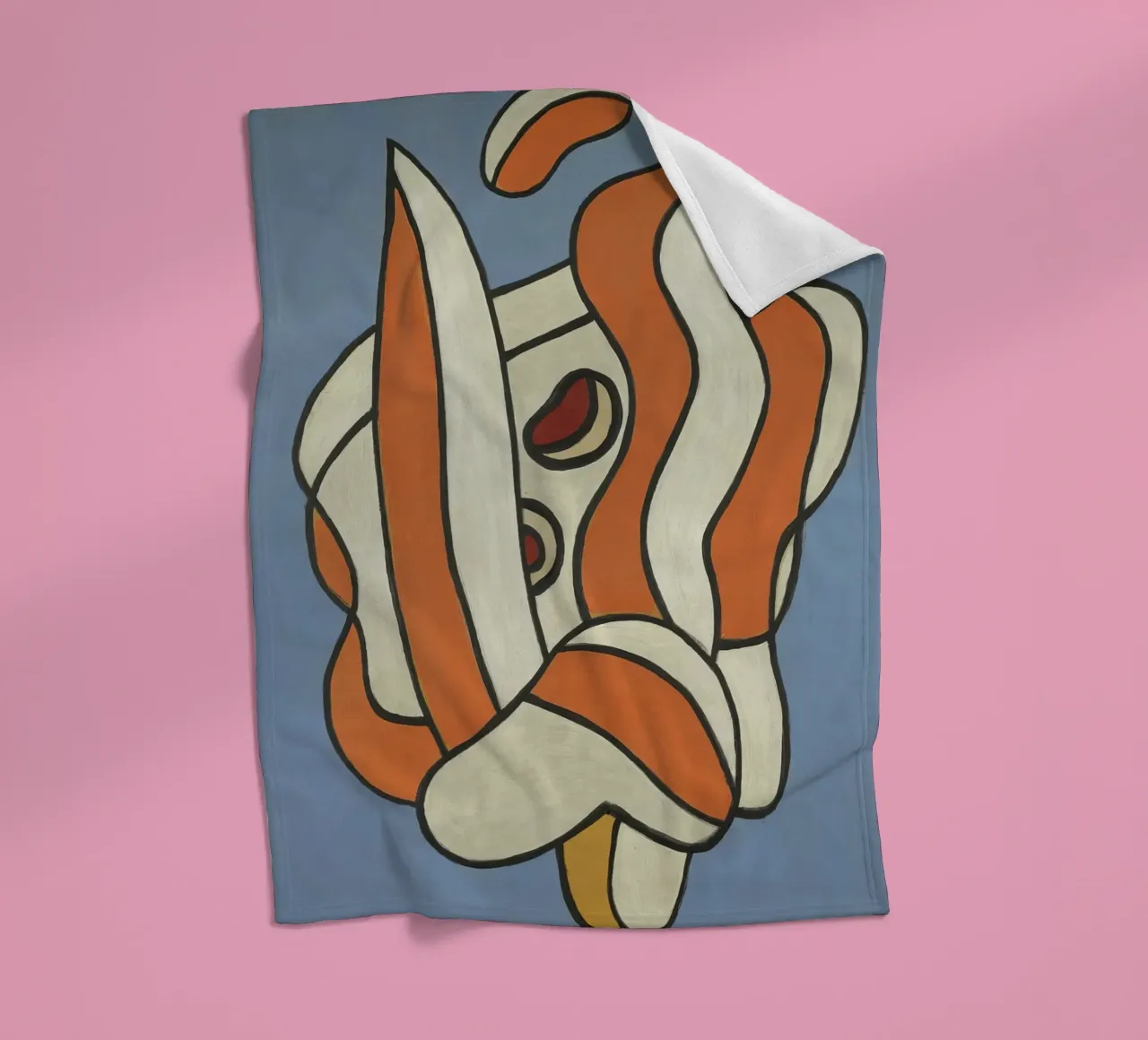 Léger's "Composition on Blue" - Cubist Abstract & Modernist fleece blanket by NorwesClub