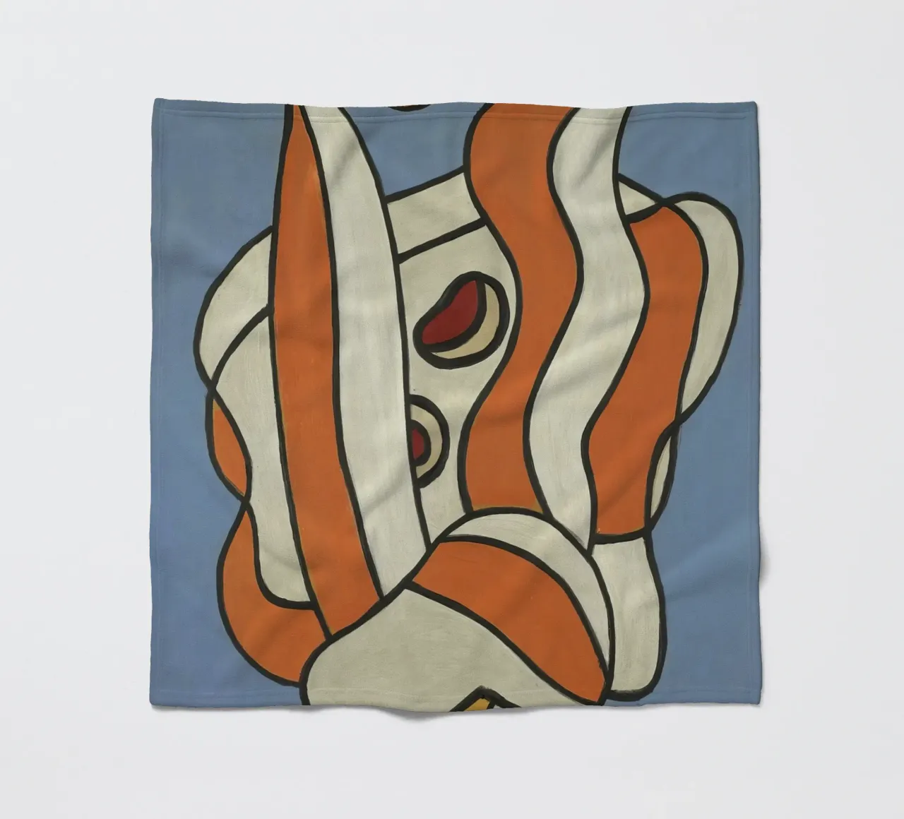 Léger's "Composition on Blue" - Cubist Abstract & Modernist fleece blanket by NorwesClub