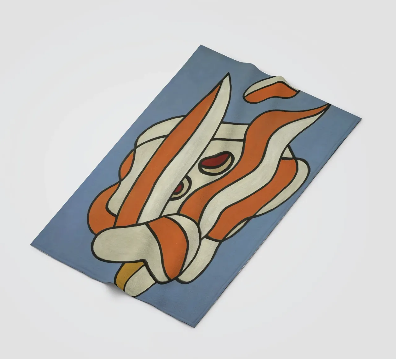Léger's "Composition on Blue" - Cubist Abstract & Modernist fleece blanket by NorwesClub