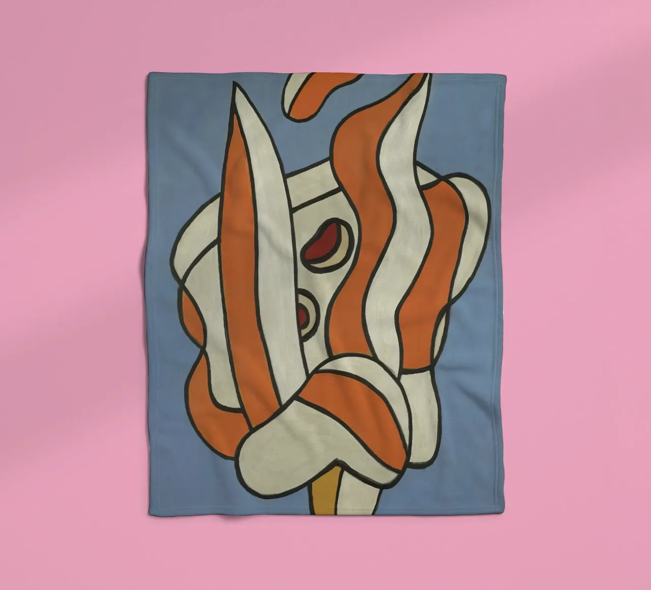 Léger's "Composition on Blue" - Cubist Abstract & Modernist fleece blanket by NorwesClub