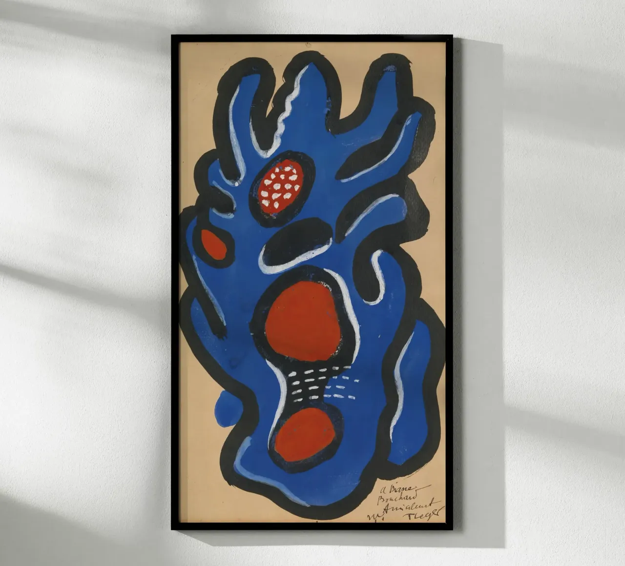 Due donne e fiori" di Léger - Figurativo e vibrante cubista poster con telaio in plastica da NorwesClub