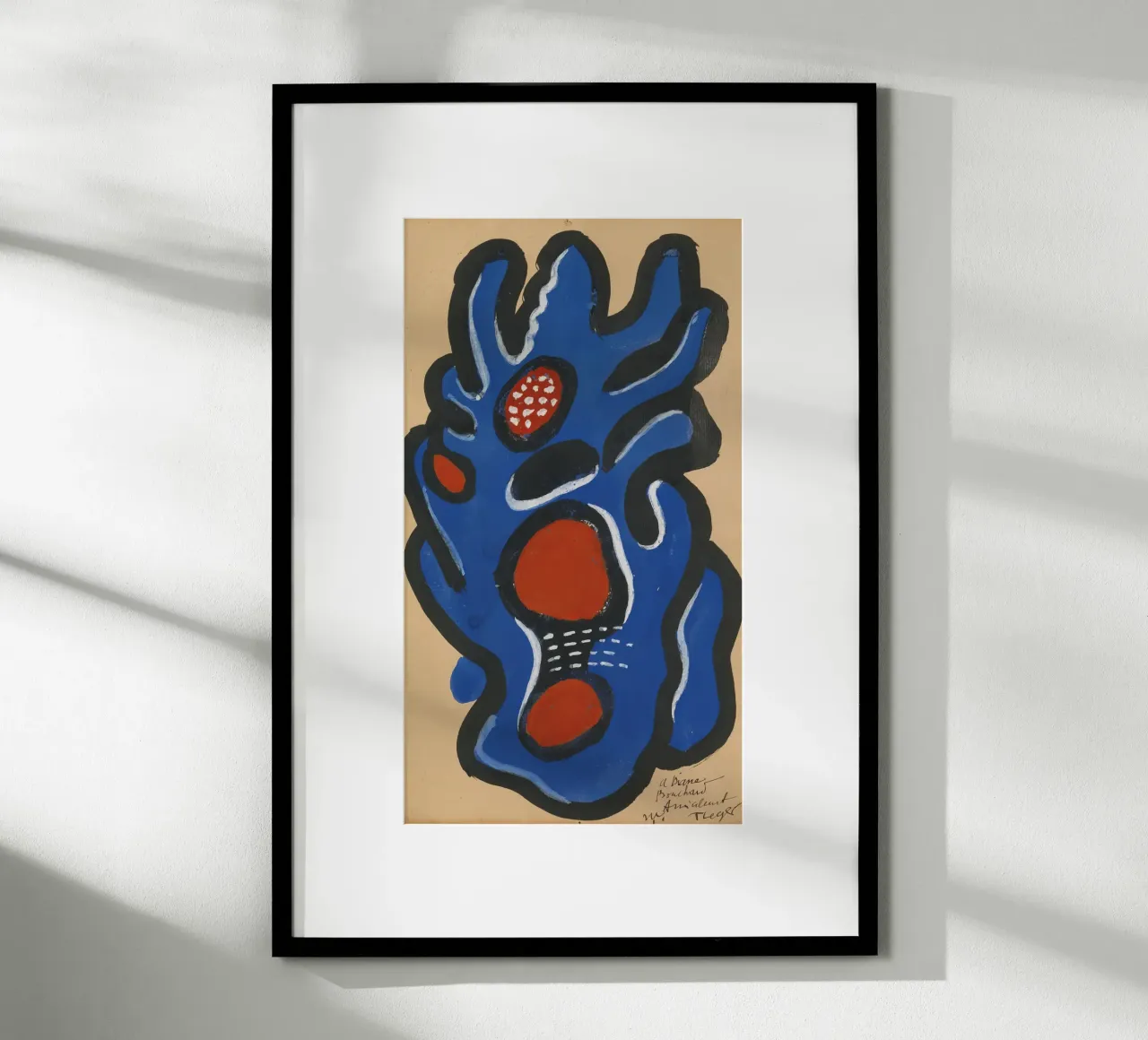 Due donne e fiori" di Léger - Figurativo e vibrante cubista poster con telaio in plastica da NorwesClub