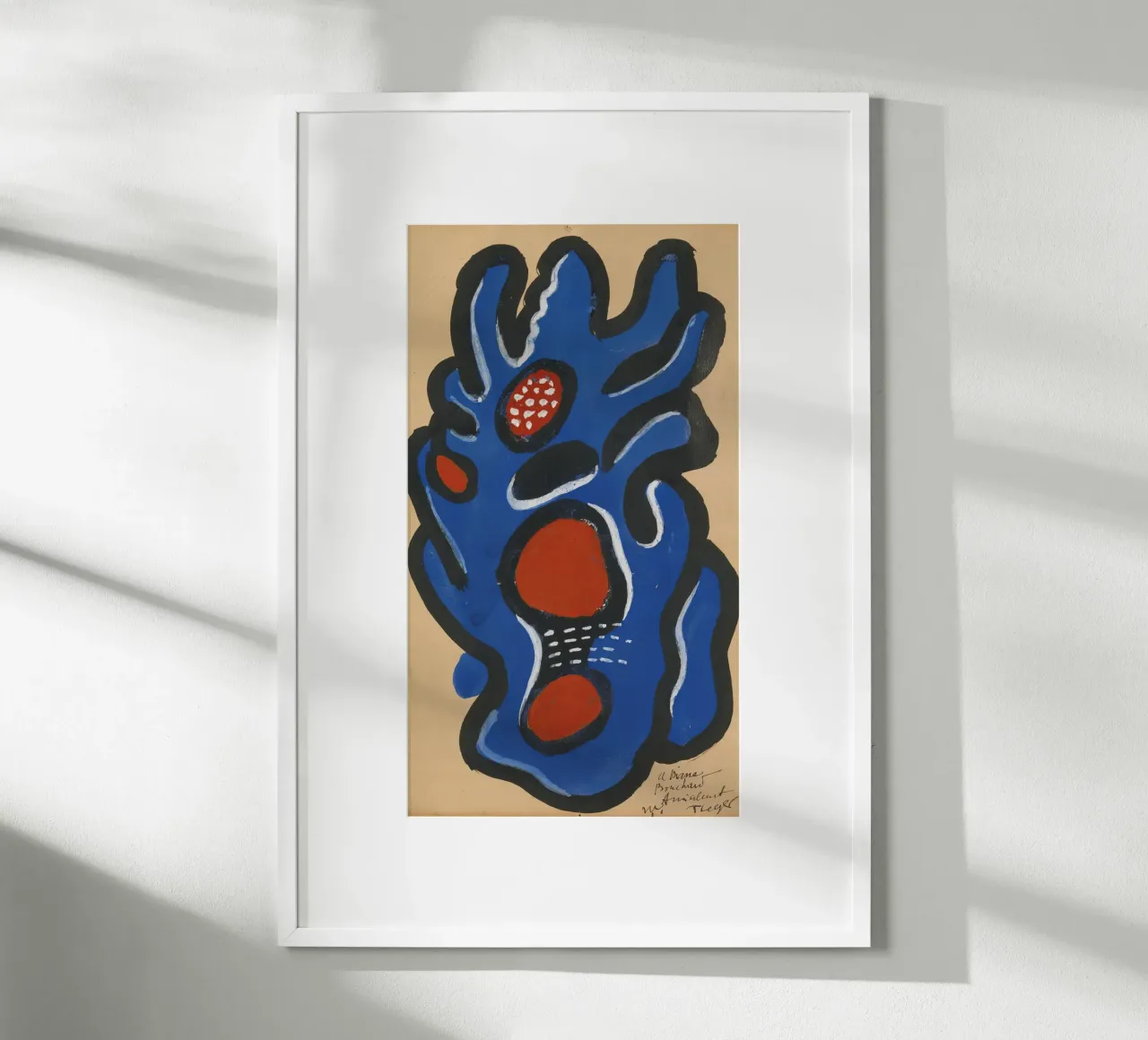 Due donne e fiori" di Léger - Figurativo e vibrante cubista poster con telaio in plastica da NorwesClub