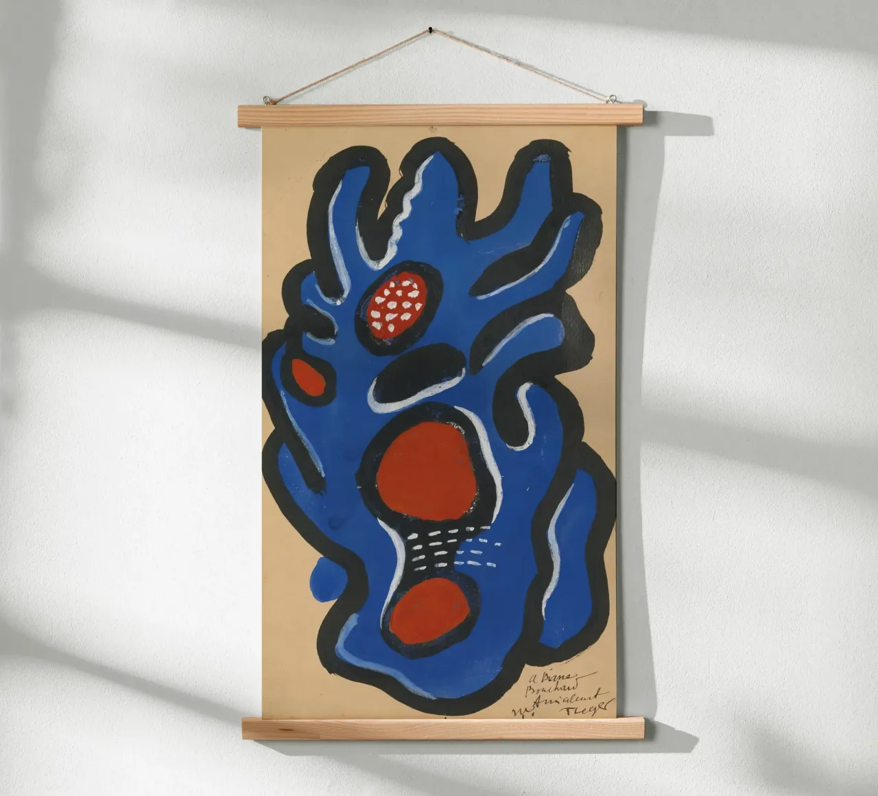 Due donne e fiori" di Léger - Figurativo e vibrante cubista poster con telaio in plastica da NorwesClub