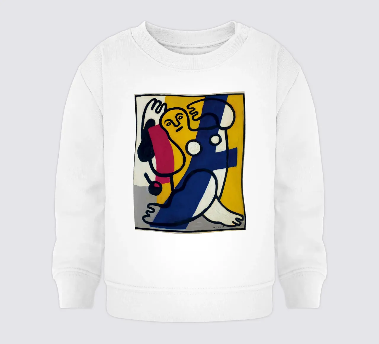 La "Danseuse en jaune et bleu" de Léger - Figurine cubiste et moderniste sweat pour bébé de NorwesClub