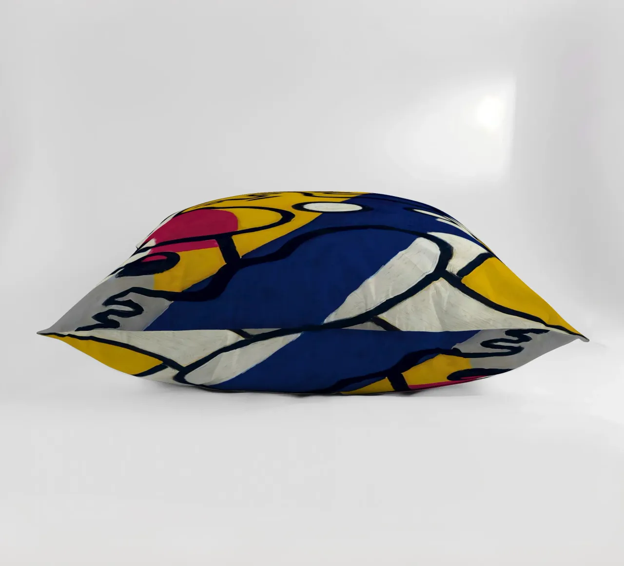 La "Danseuse en jaune et bleu" de Léger - Figurine cubiste et moderniste coussin de NorwesClub
