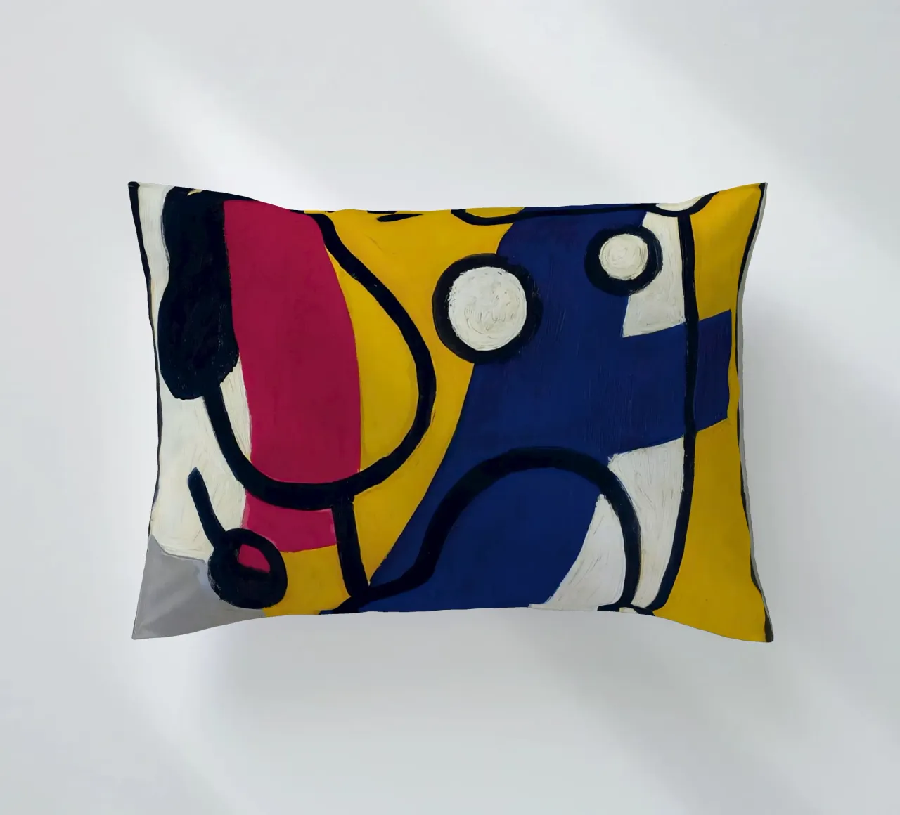 La "Danseuse en jaune et bleu" de Léger - Figurine cubiste et moderniste coussin de NorwesClub