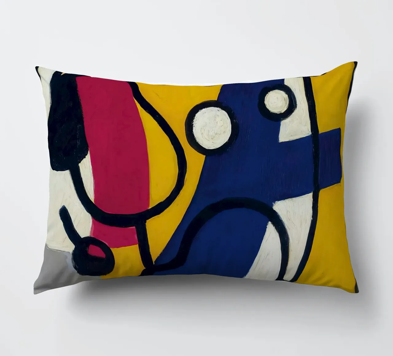 La "Danseuse en jaune et bleu" de Léger - Figurine cubiste et moderniste coussin de NorwesClub