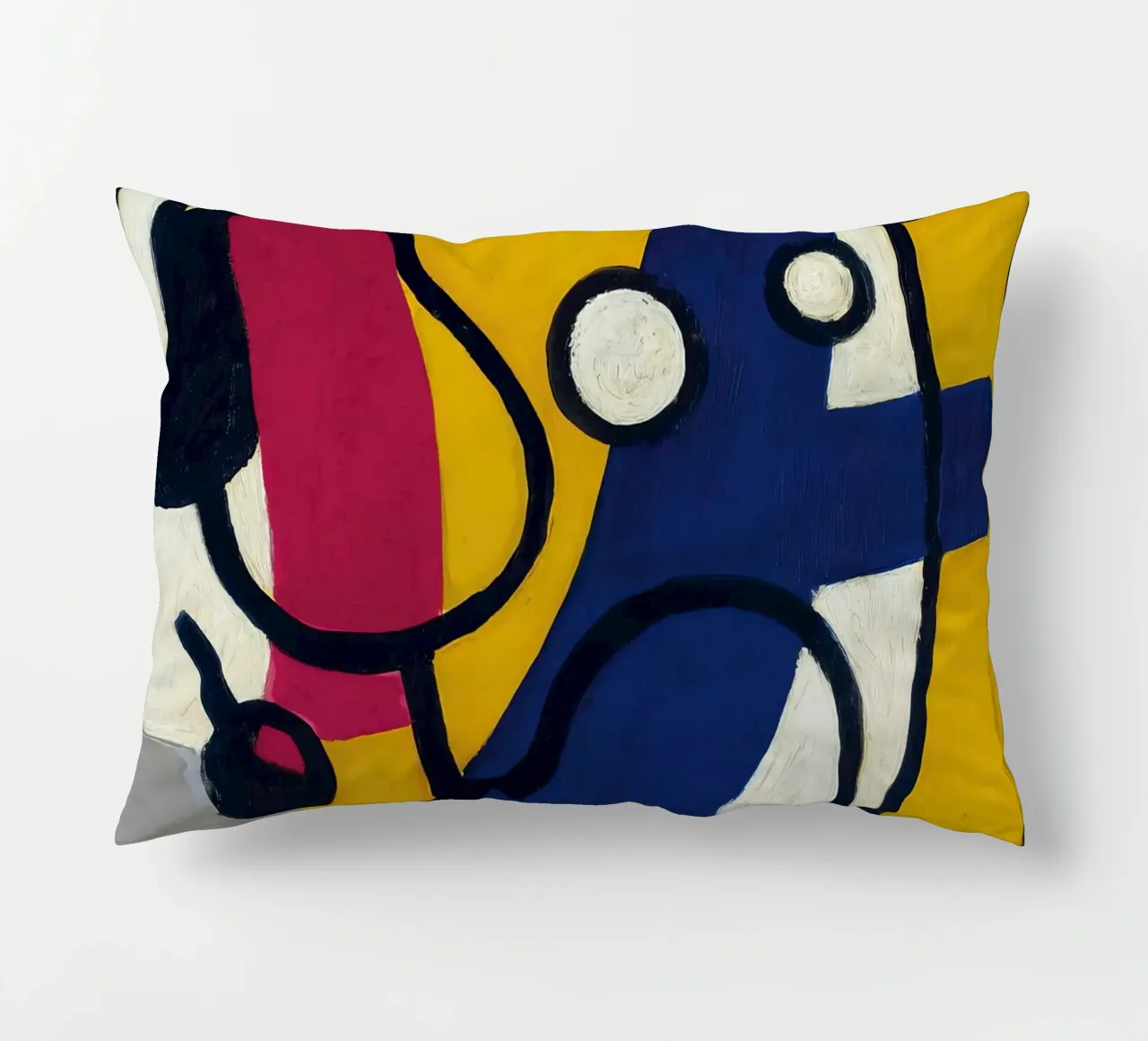 La "Danseuse en jaune et bleu" de Léger - Figurine cubiste et moderniste coussin de NorwesClub