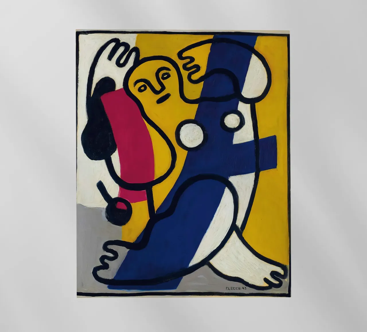 La "Ballerina in giallo e blu" di Léger - Figurazione cubista e modernista pellicola backlit da NorwesClub