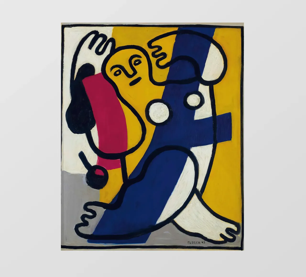 La "Ballerina in giallo e blu" di Léger - Figurazione cubista e modernista pellicola backlit da NorwesClub