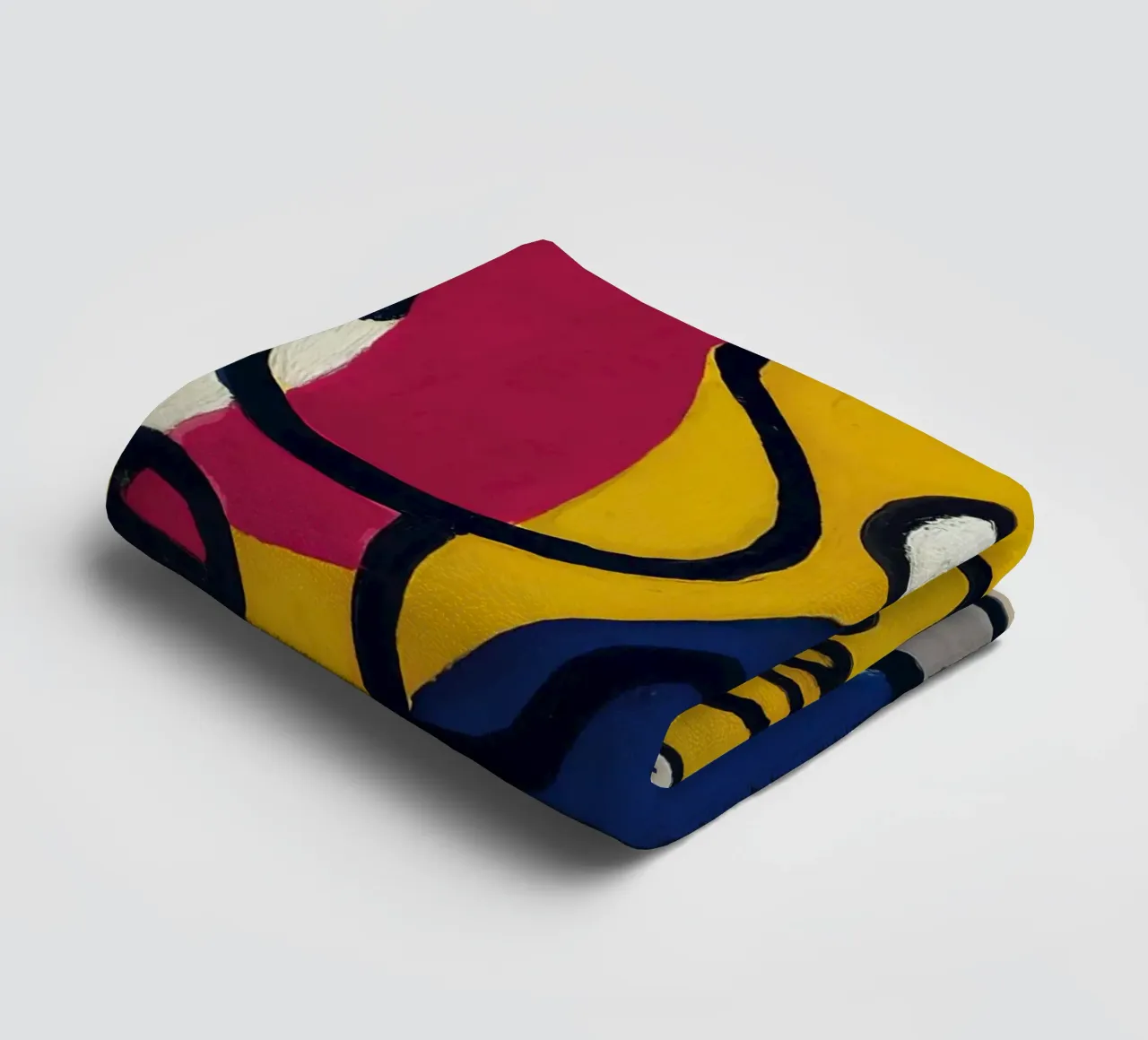 La "Danseuse en jaune et bleu" de Léger - Figurine cubiste et moderniste serviette de bain de NorwesClub