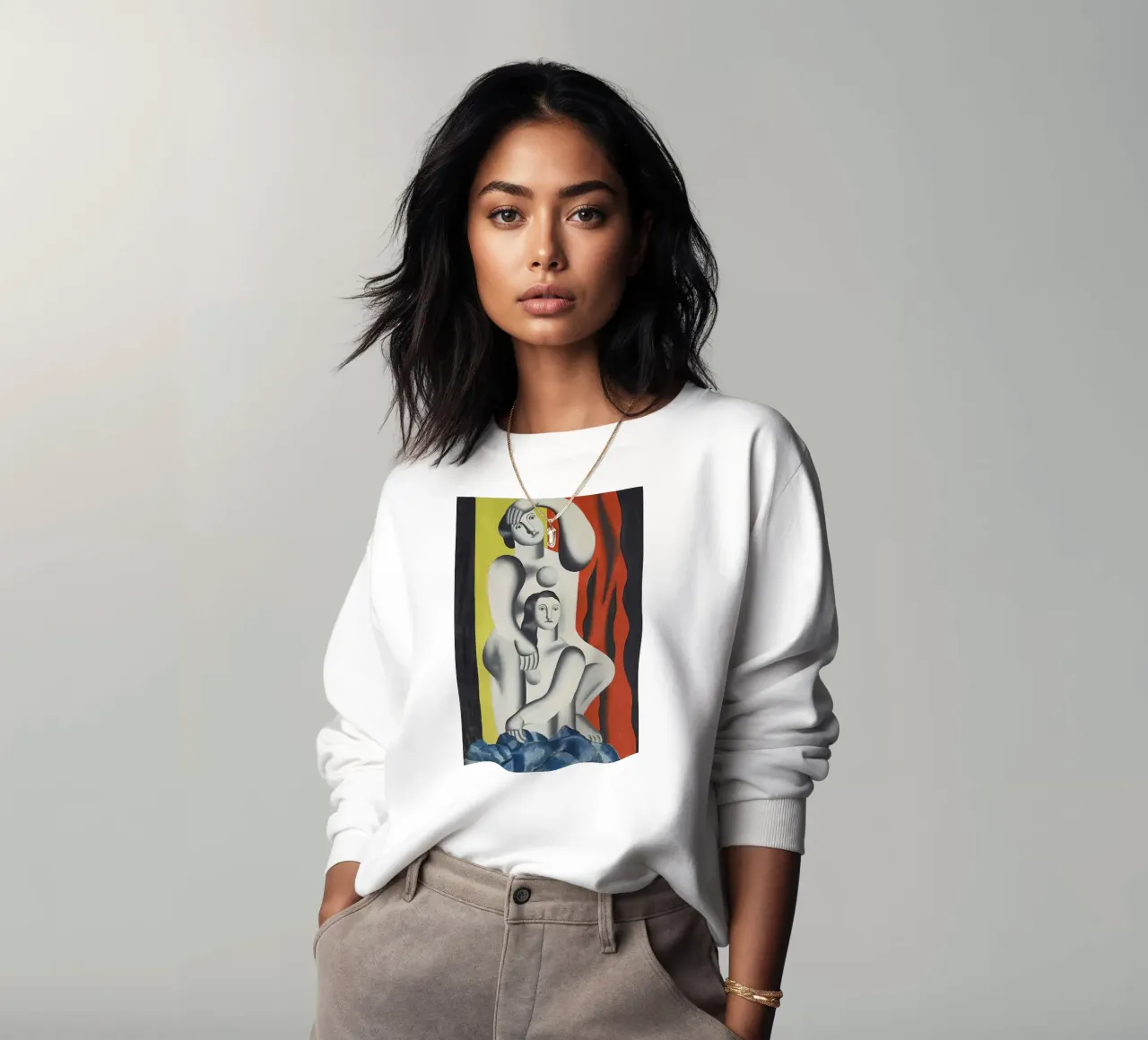 Le "Due donne" di Léger - Nudi cubisti e figurazione modernista felpa da NorwesClub