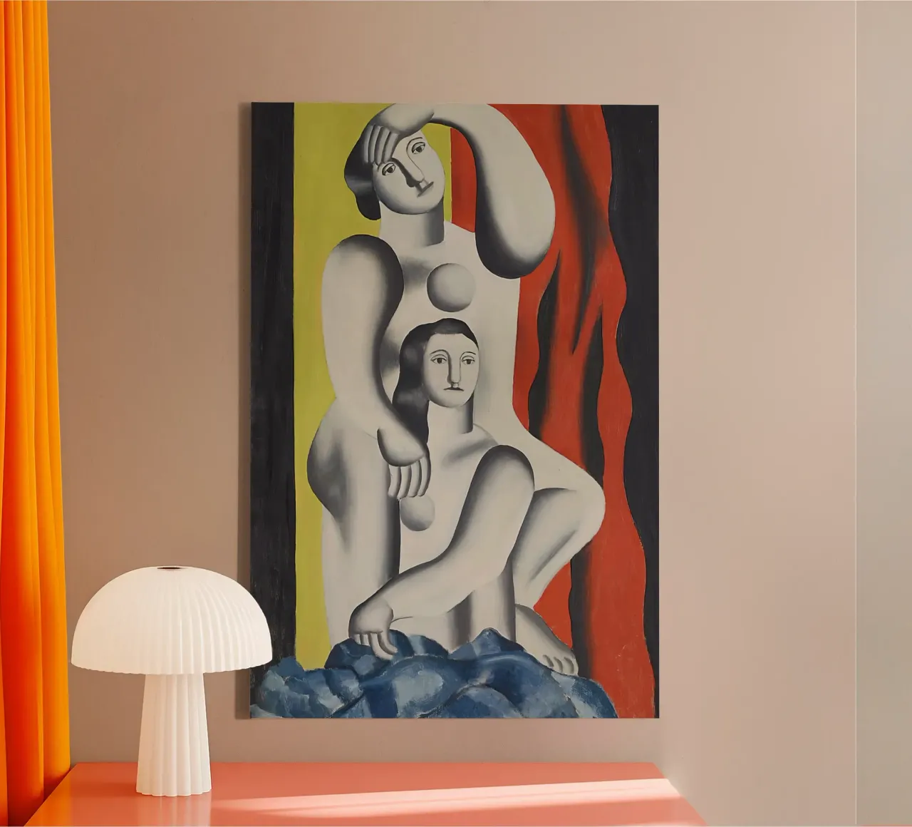 Léger's "Two Women" - Cubist Nudes & Modernist Figurative Pr canvas by NorwesClub