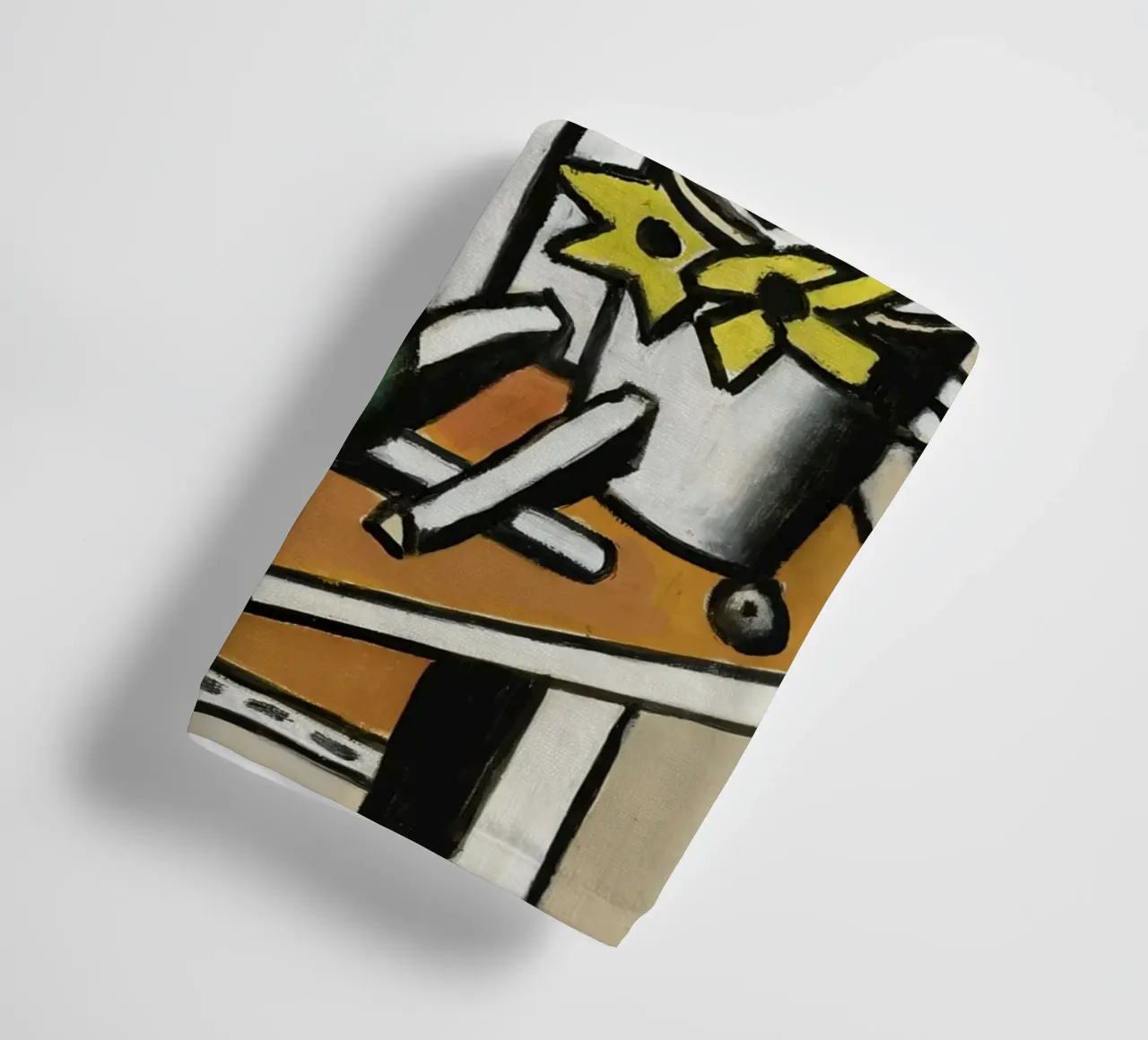 Léger's "Fruits & Yellow Flowers" - Cubist Still Life & Vibr towel by NorwesClub