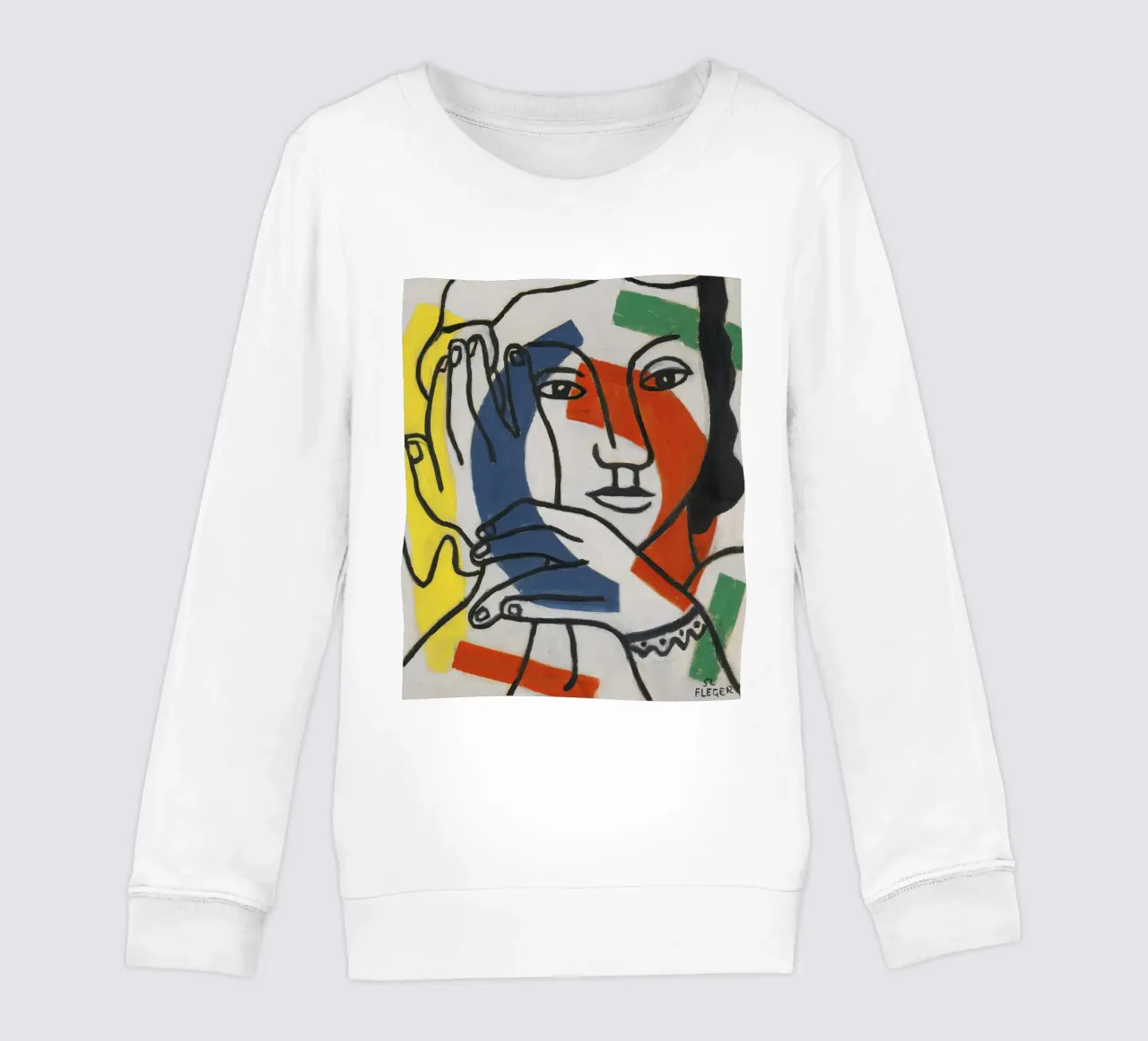 "Due mani e una figura" di Léger - Figura cubista e modernista felpa bambino da NorwesClub