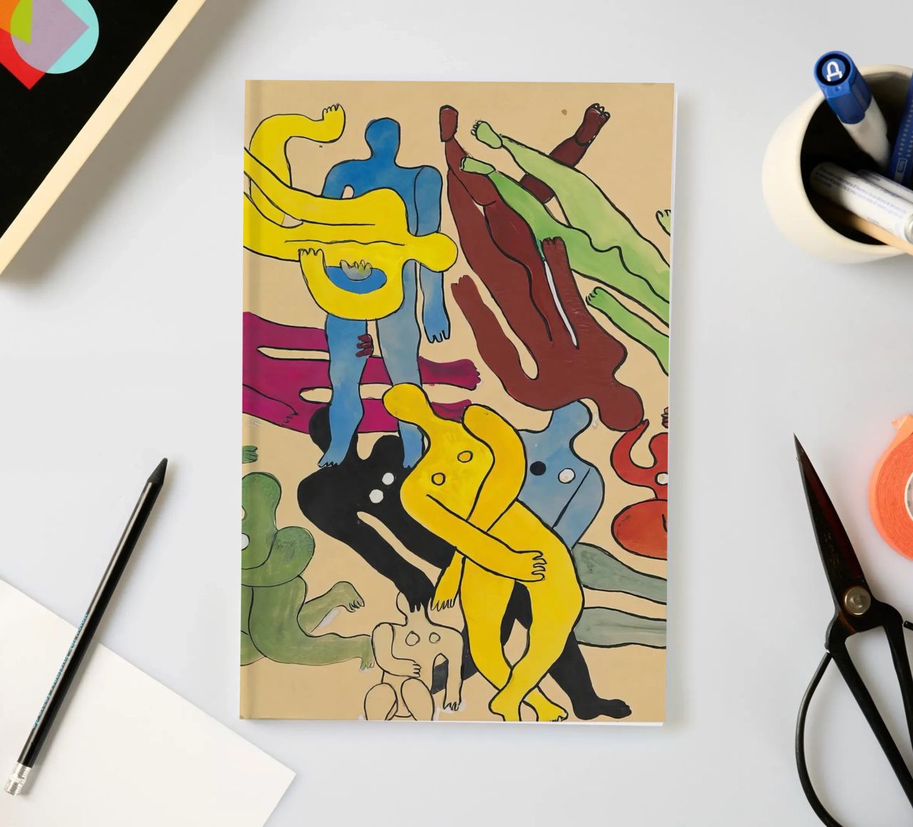 Léger's "Study for Divers" - Cubist Figures & Dynamic Moveme notebook by NorwesClub