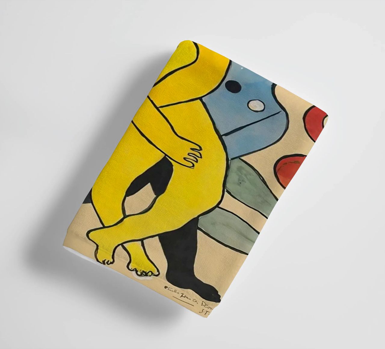 Léger's "Study for Divers" - Cubist Figures & Dynamic Moveme towel by NorwesClub