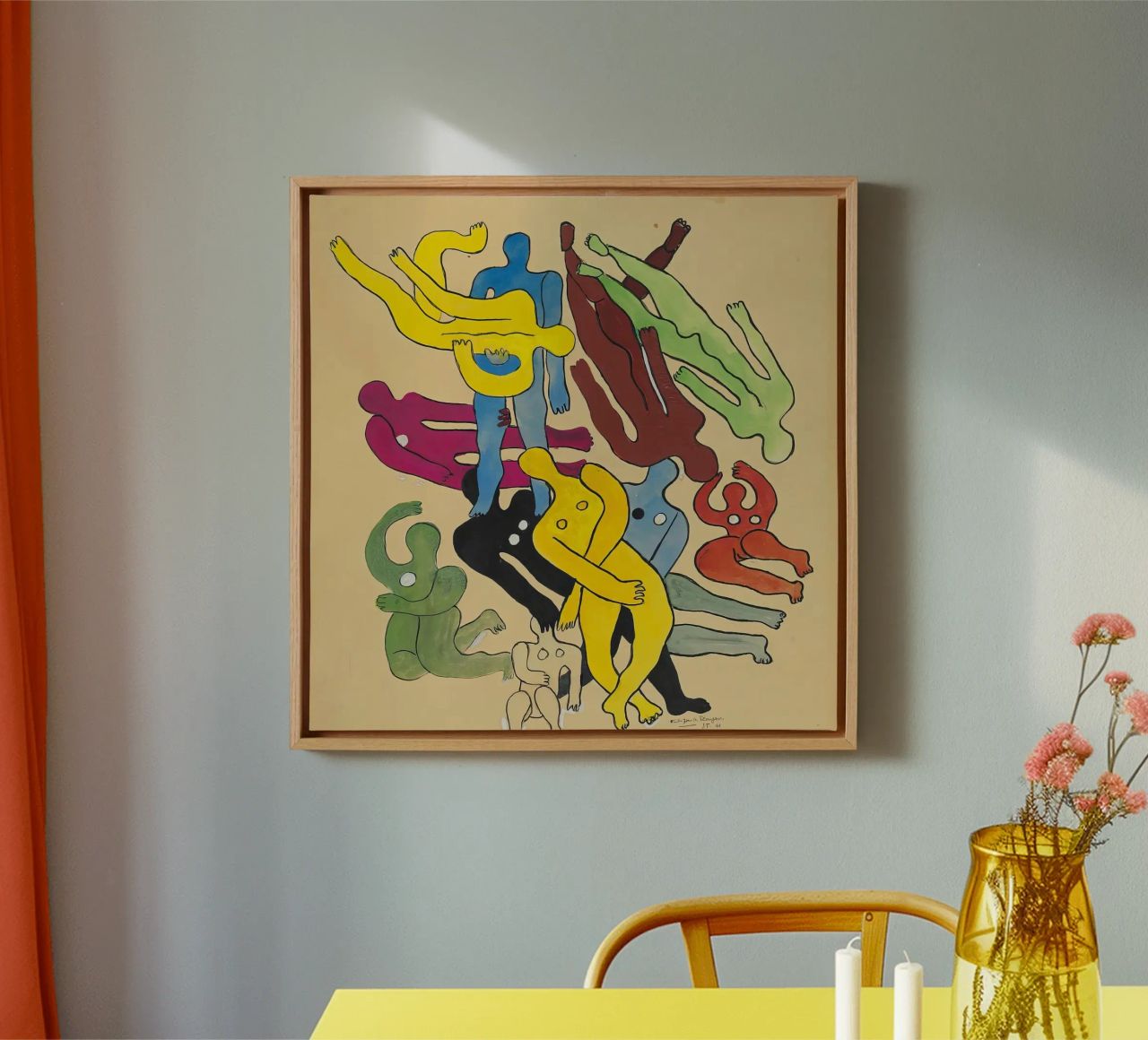 Léger's "Study for Divers" - Cubist Figures & Dynamic Moveme canvas by NorwesClub