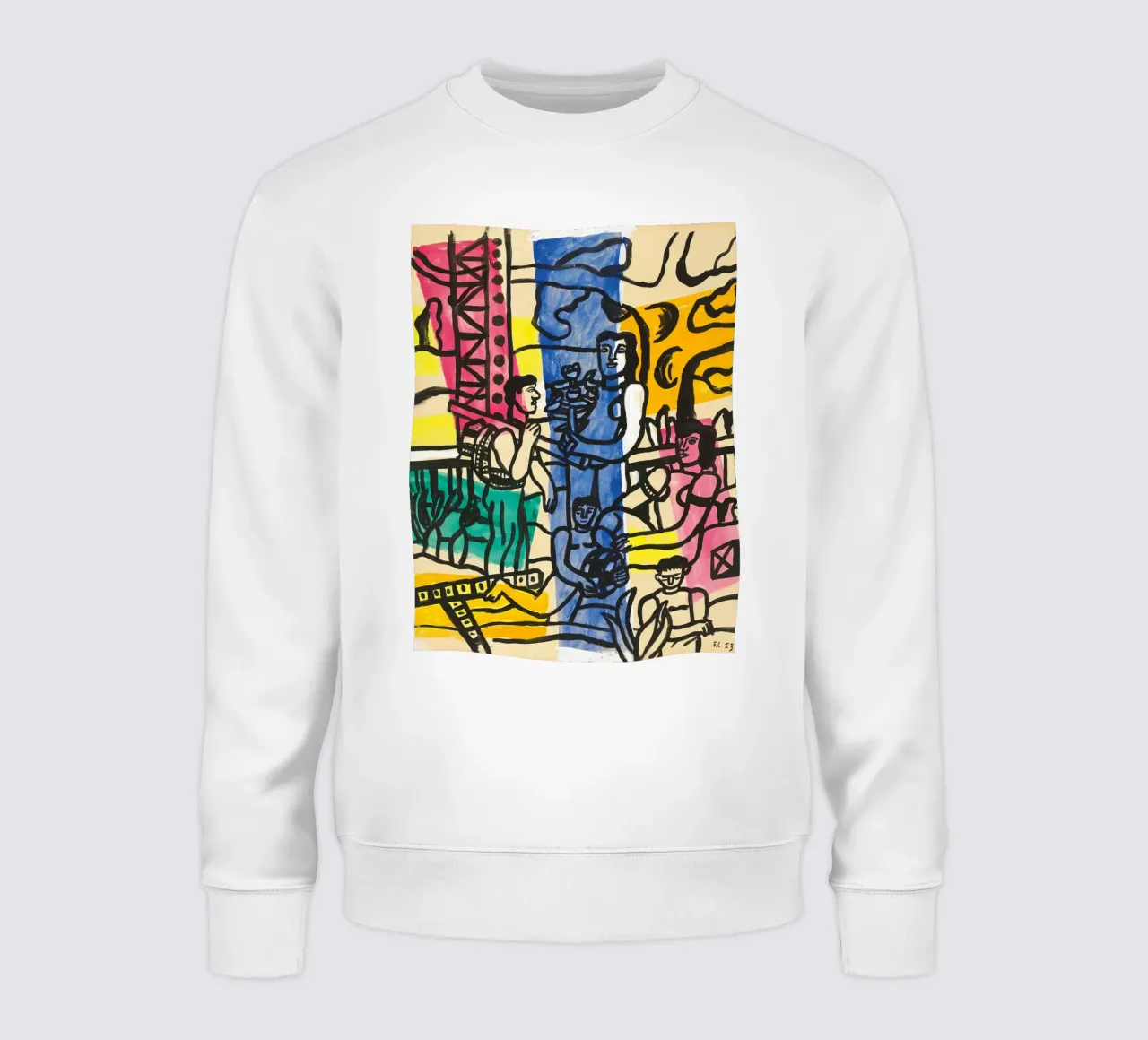 Lo "Studio per il camper" di Léger - Figure cubiste e colori vivaci. felpa da NorwesClub