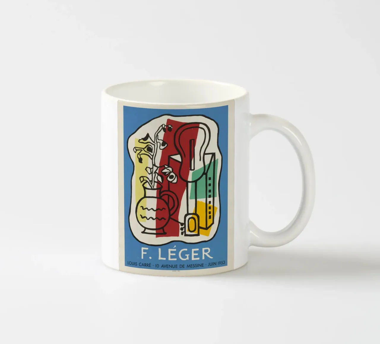 F. Léger Abstract Stilleven - Modernisme Kubisme Kunstdruk keramische mok van NorwesClub