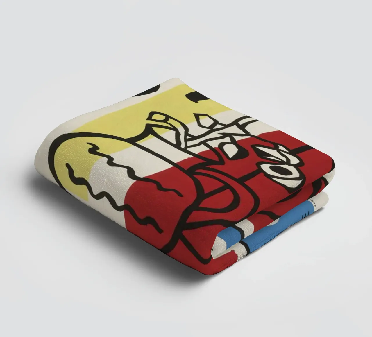 F. Léger Abstract Stilleven - Modernisme Kubisme Kunstdruk badhanddoek van NorwesClub