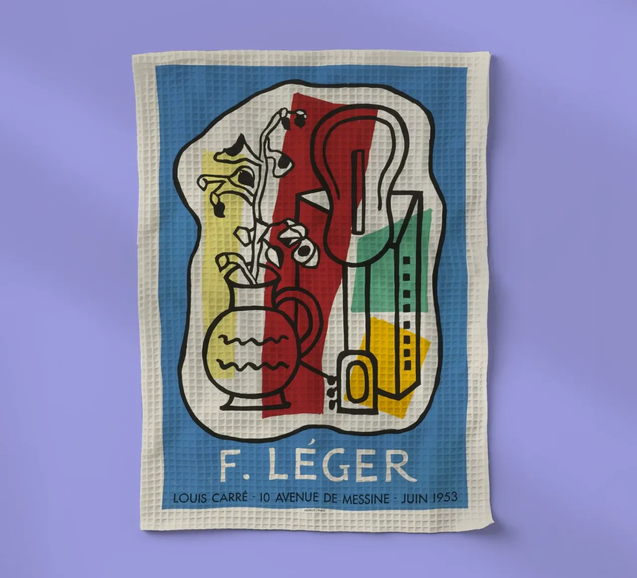 F. Léger Abstract Stilleven - Modernisme Kubisme Kunstdruk theedoek van NorwesClub