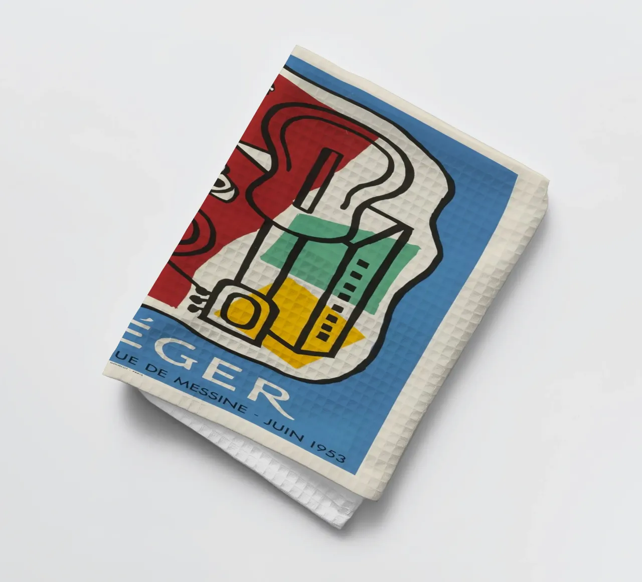 F. Léger Abstract Stilleven - Modernisme Kubisme Kunstdruk theedoek van NorwesClub