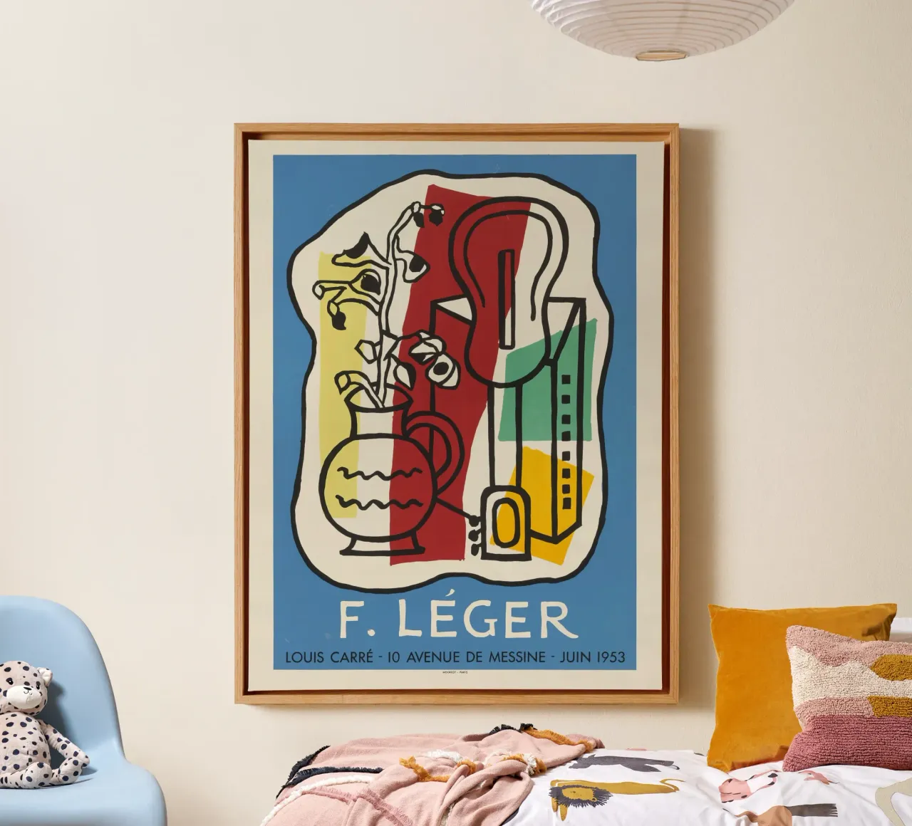 F. Léger Abstract Stilleven - Modernisme Kubisme Kunstdruk canvas met Baklijst van NorwesClub
