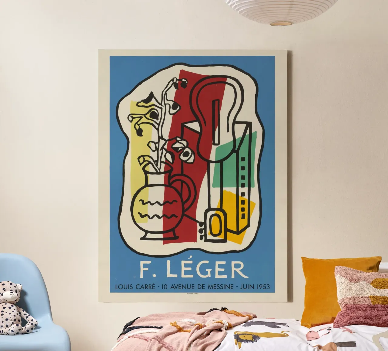 F. Léger Abstract Stilleven - Modernisme Kubisme Kunstdruk canvas met Baklijst van NorwesClub