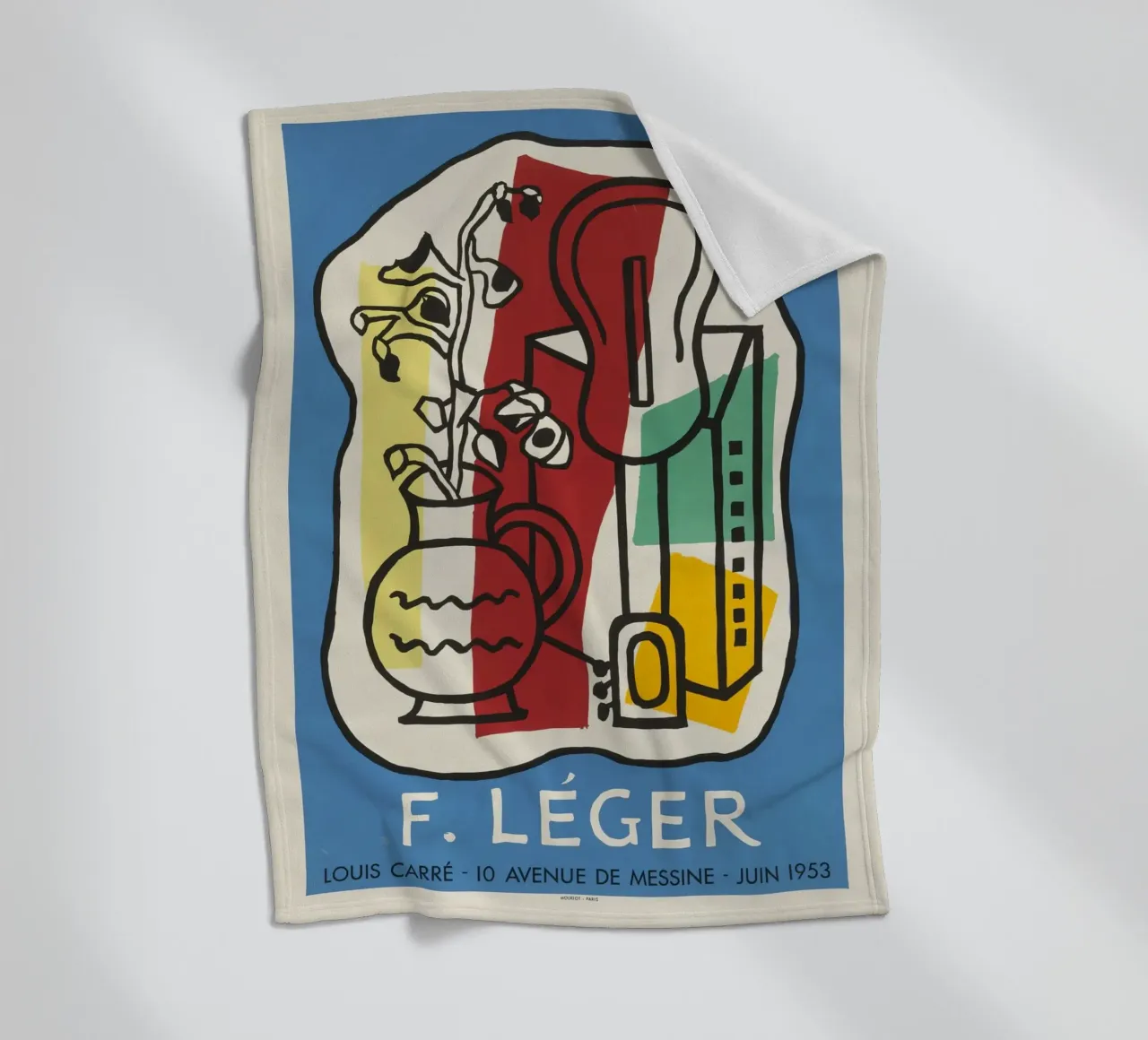 F. Léger Abstract Stilleven - Modernisme Kubisme Kunstdruk fleecedeken van NorwesClub