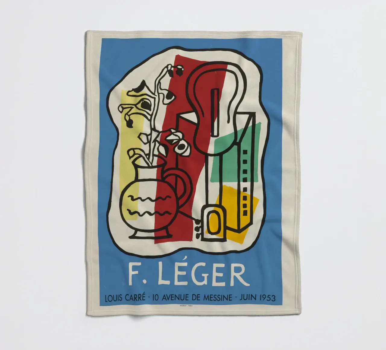 F. Léger Abstract Stilleven - Modernisme Kubisme Kunstdruk fleecedeken van NorwesClub
