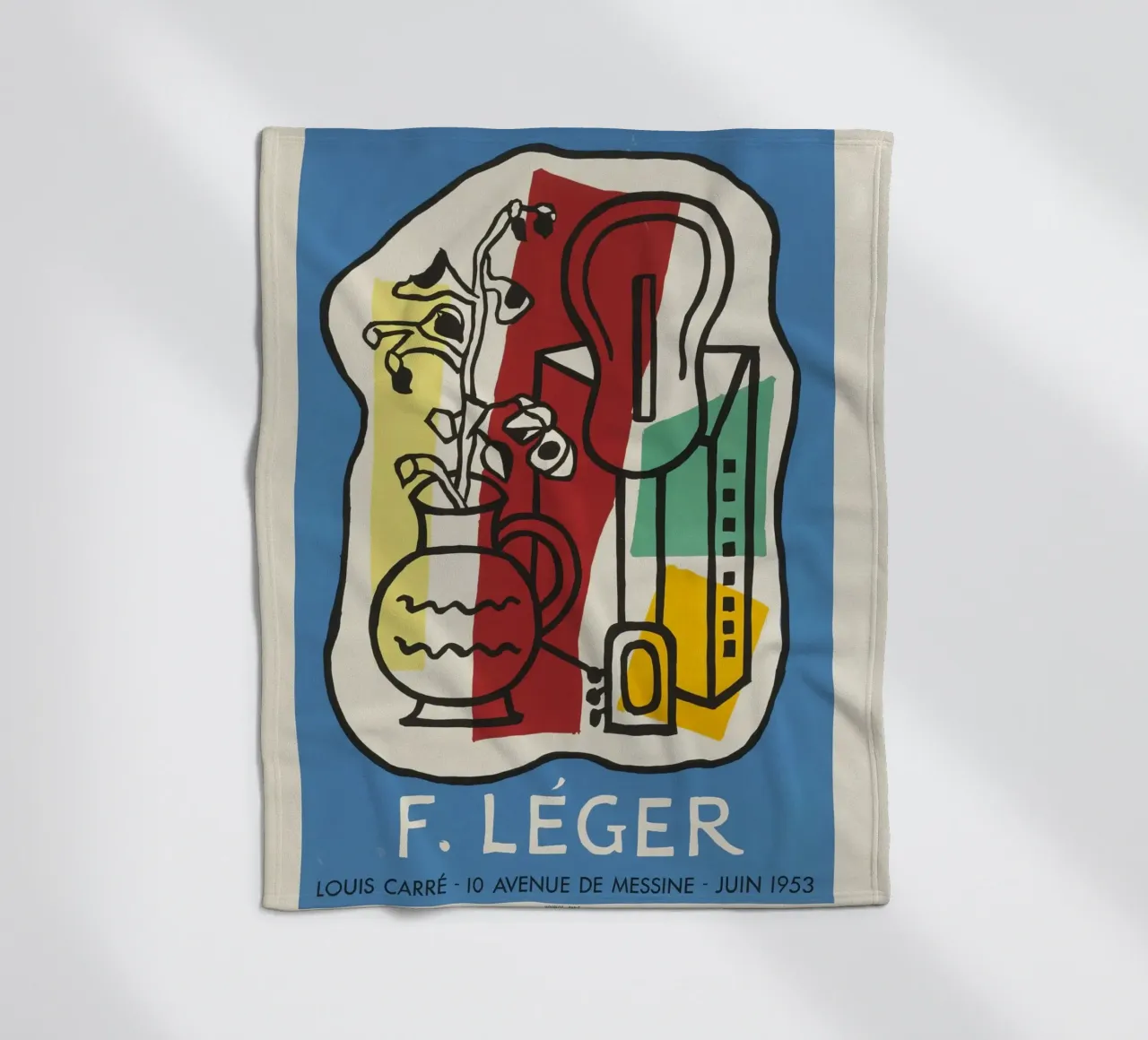 F. Léger Abstract Stilleven - Modernisme Kubisme Kunstdruk fleecedeken van NorwesClub