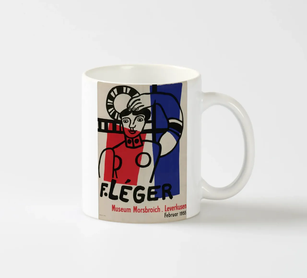 F. Léger Figuur Compositie - Kubistisch Modernisme Kunstdruk keramische mok van NorwesClub