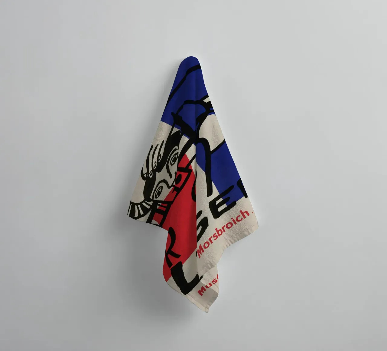 F. Léger Figure Composition - Cubist Modernism Art Print serviette de bain de NorwesClub