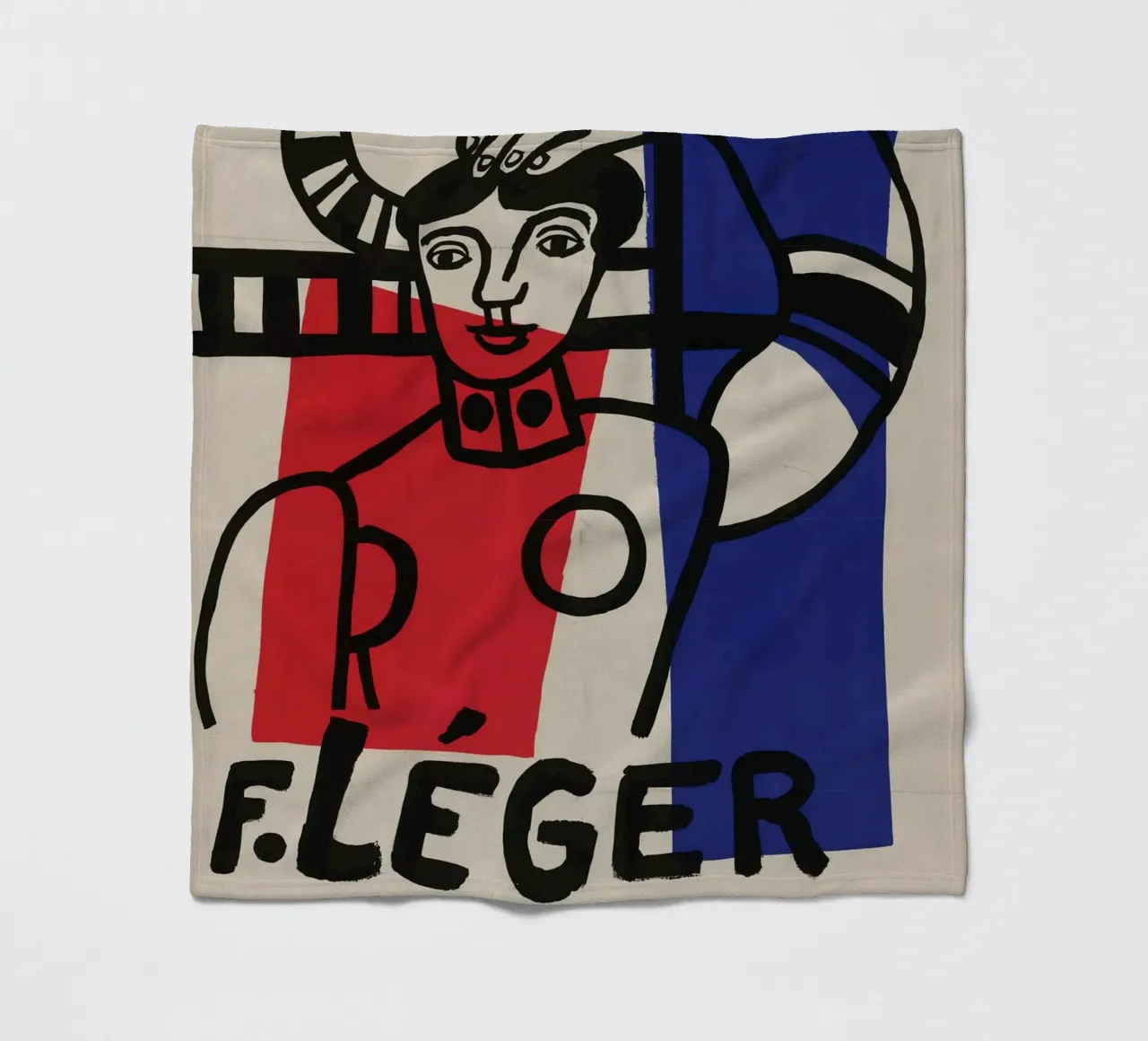 F. Léger Figure Composition - Cubist Modernism Art Print fleece blanket by NorwesClub