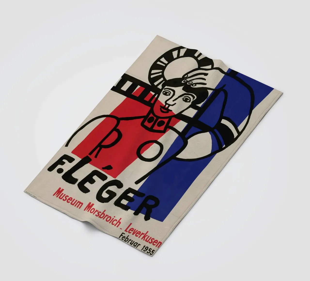 F. Léger Figure Composition - Cubist Modernism Art Print fleece blanket by NorwesClub
