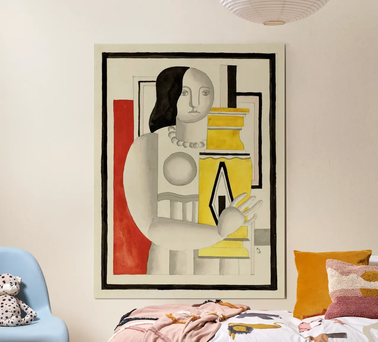 F. Léger "Vrouw met vaas" - Purisme Modernisme Kunstdruk hahnemühle van NorwesClub