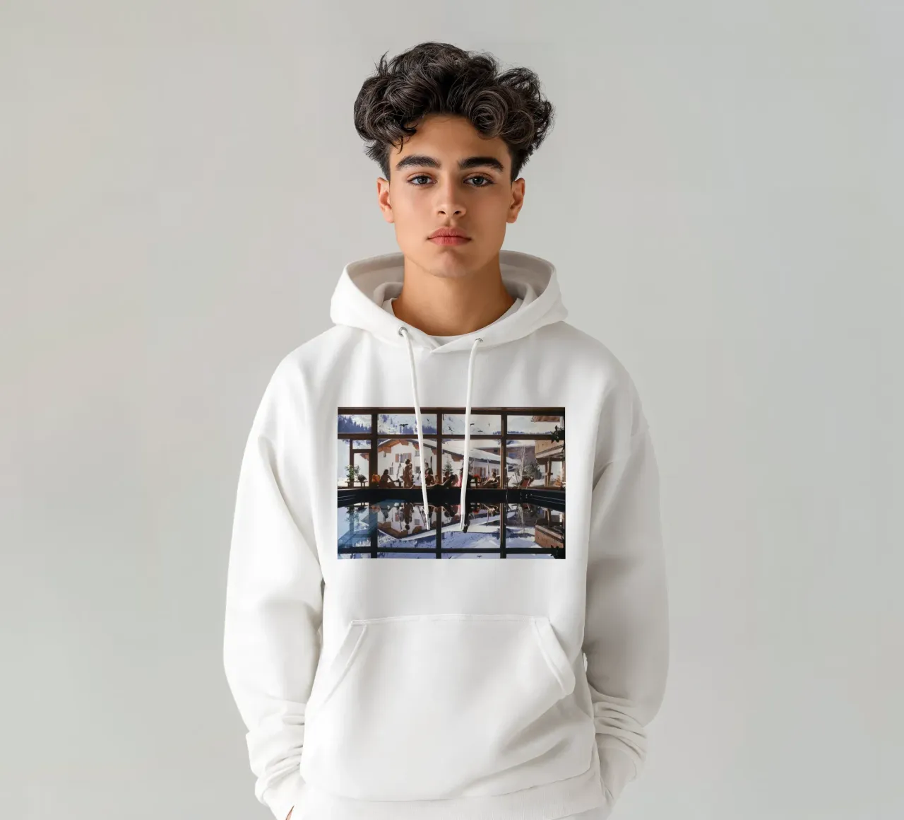 Slim Aarons Gasthof Post Pool sudadera con capucha de Chrisvintage