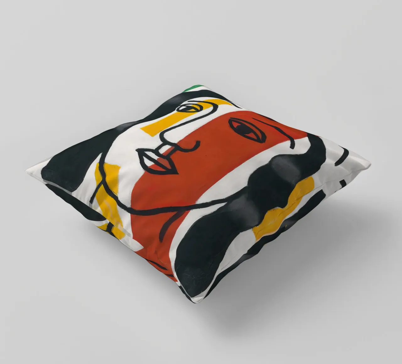 F. Léger "Figure" - Post-Cubist Portrait Modern Art Print decorative cushion by NorwesClub